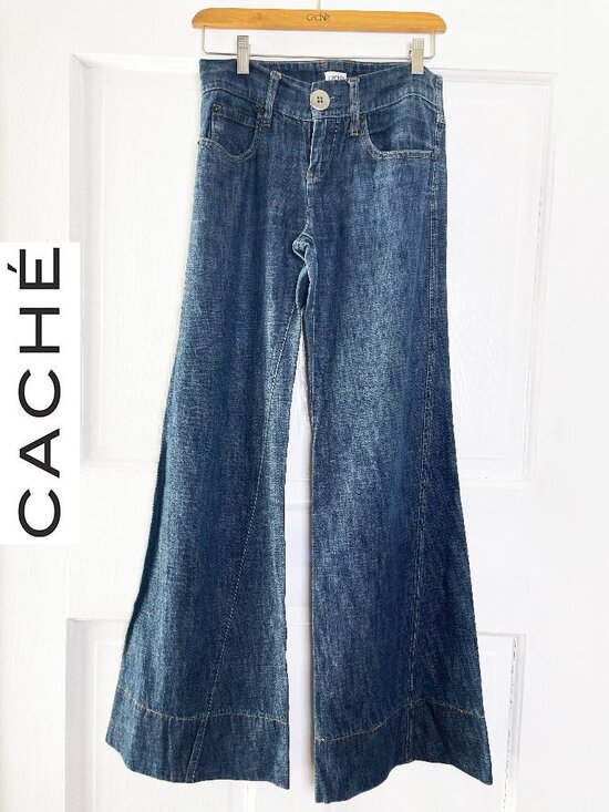 Cache Denim - Vintage Cache Denim Jeans w/dramatic flare wide legs | Size 0